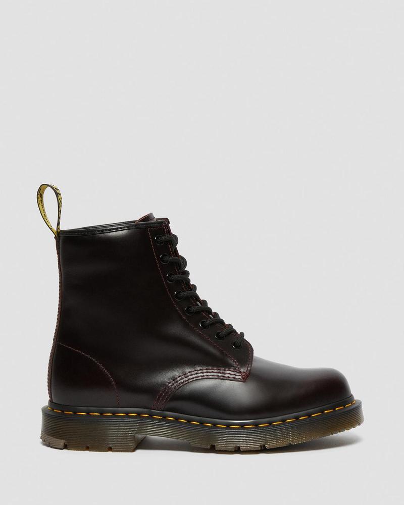 Botas De Trabajo Dr Martens 1460 Slip Resistant Atlas Cuero Mujer Vino | MX 402QMA